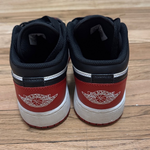 Kids Black and Red Jordan Sneakers - Picture 2 of 2